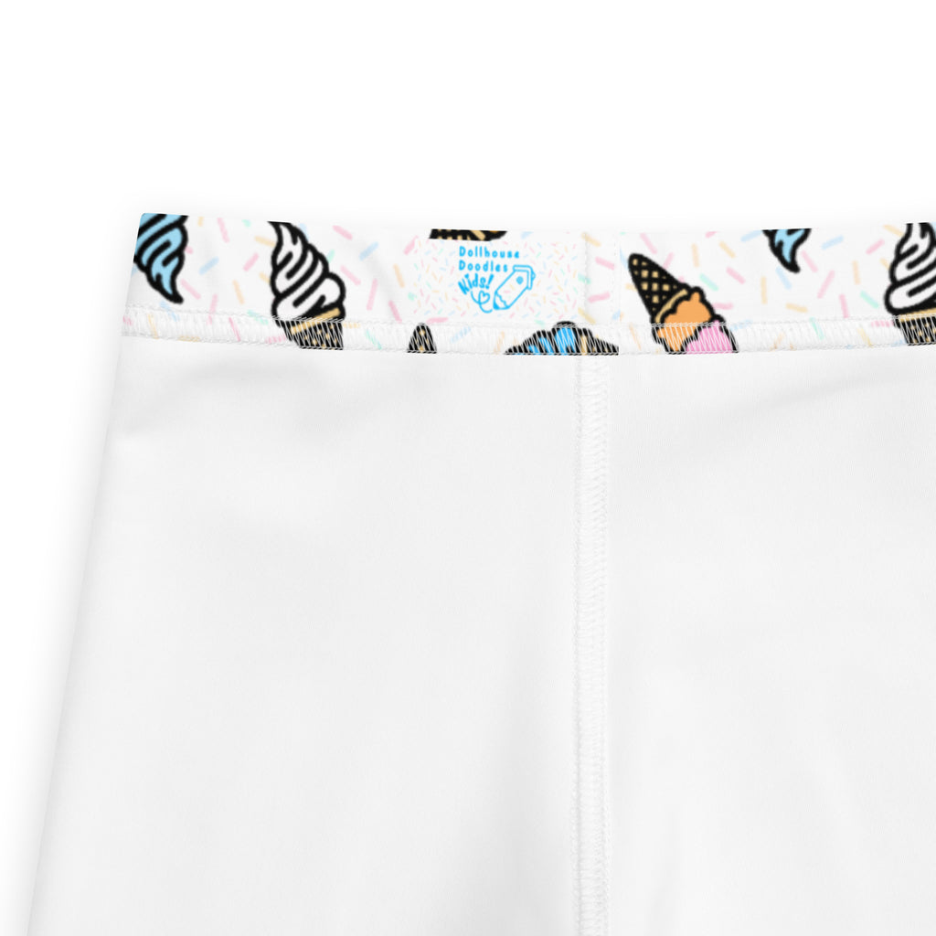 KIDS (2-8yrs) Active Stretch Leggings - 'Ice Cream' Leggings