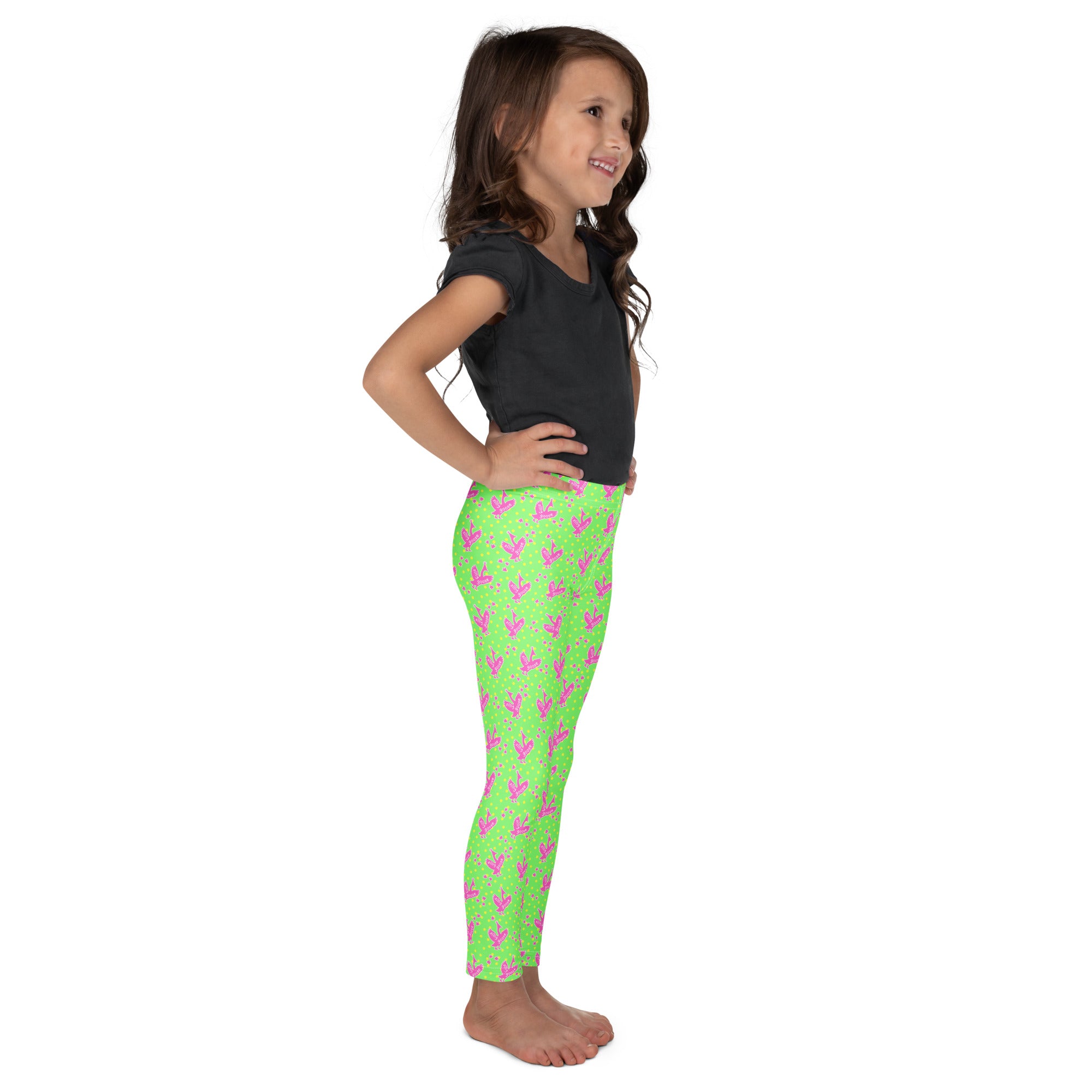 KIDS (2-8yrs) Active Stretch Leggings - 'Silly Goose'