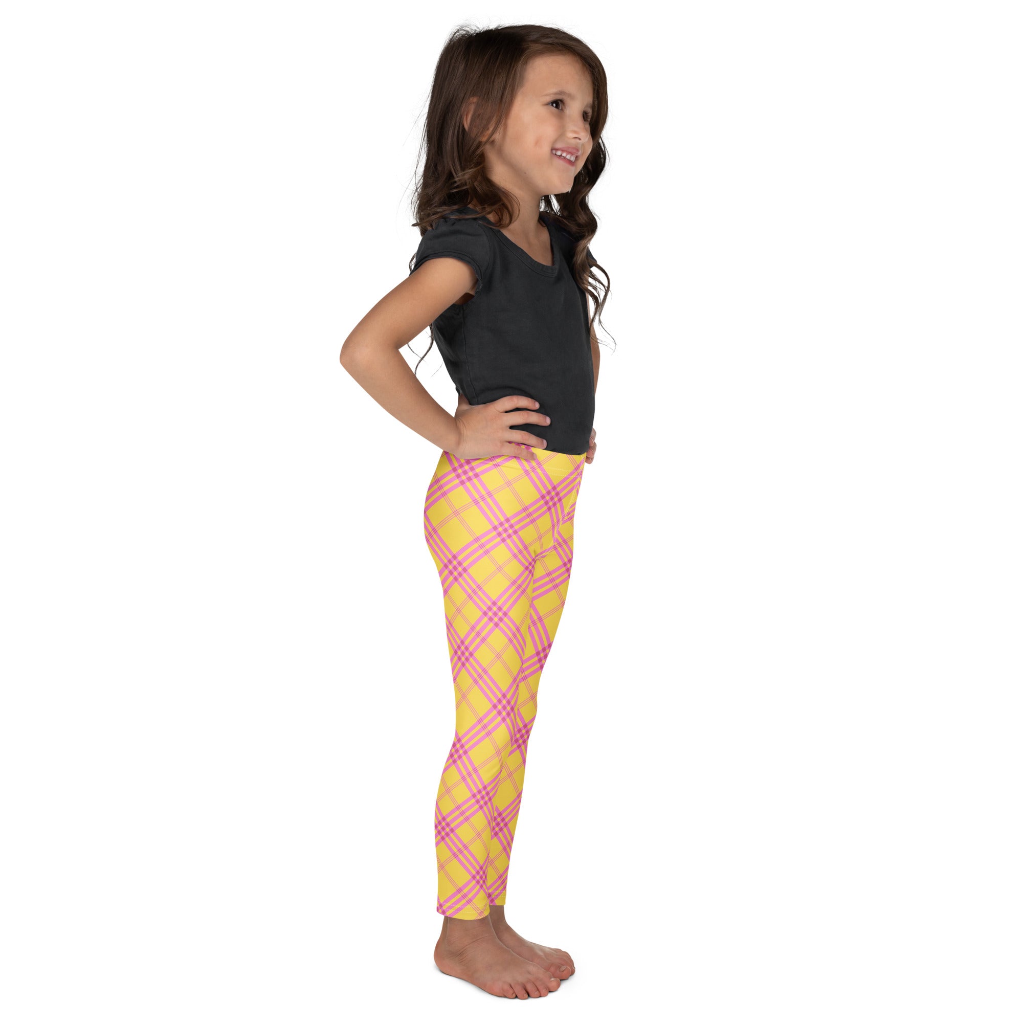 KIDS (2-8yrs) Active Stretch Leggings - 'Raspberry Ripple'