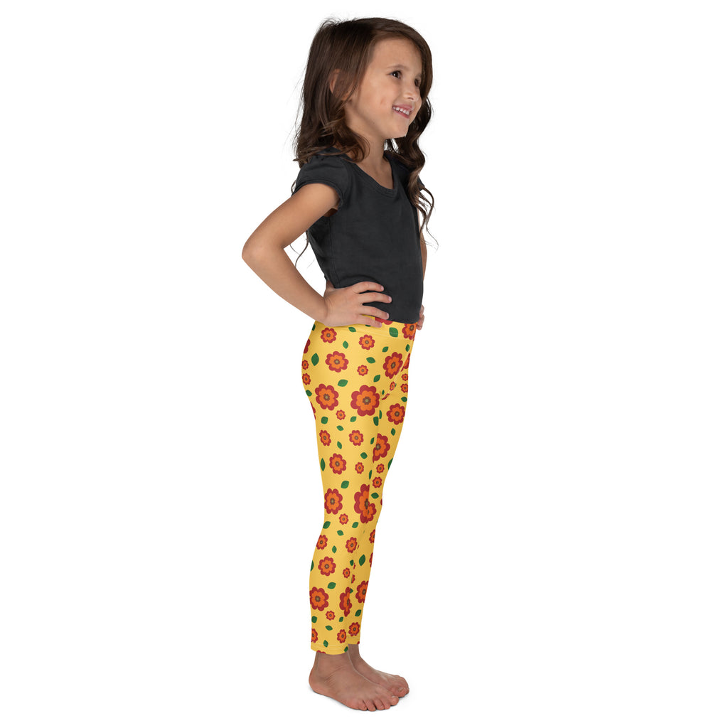 KIDS (2-8yrs) Active Stretch Leggings - 'Petal Pop'