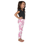 KIDS (2-8yrs) Active Stretch Leggings - 'Squiggles' (Rose)