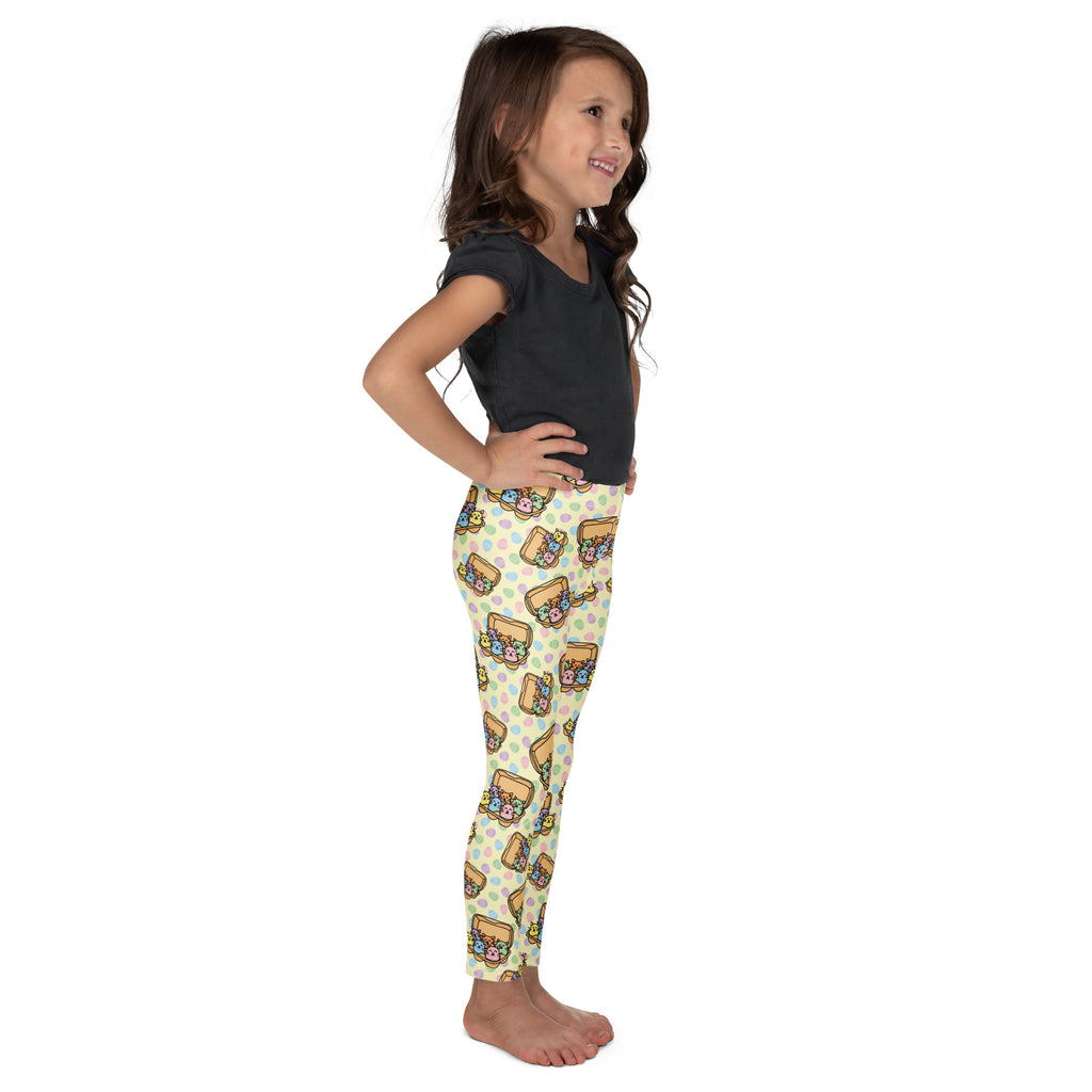 KIDS (2-8yrs) Active Stretch Leggings - 'Easter Kittens'
