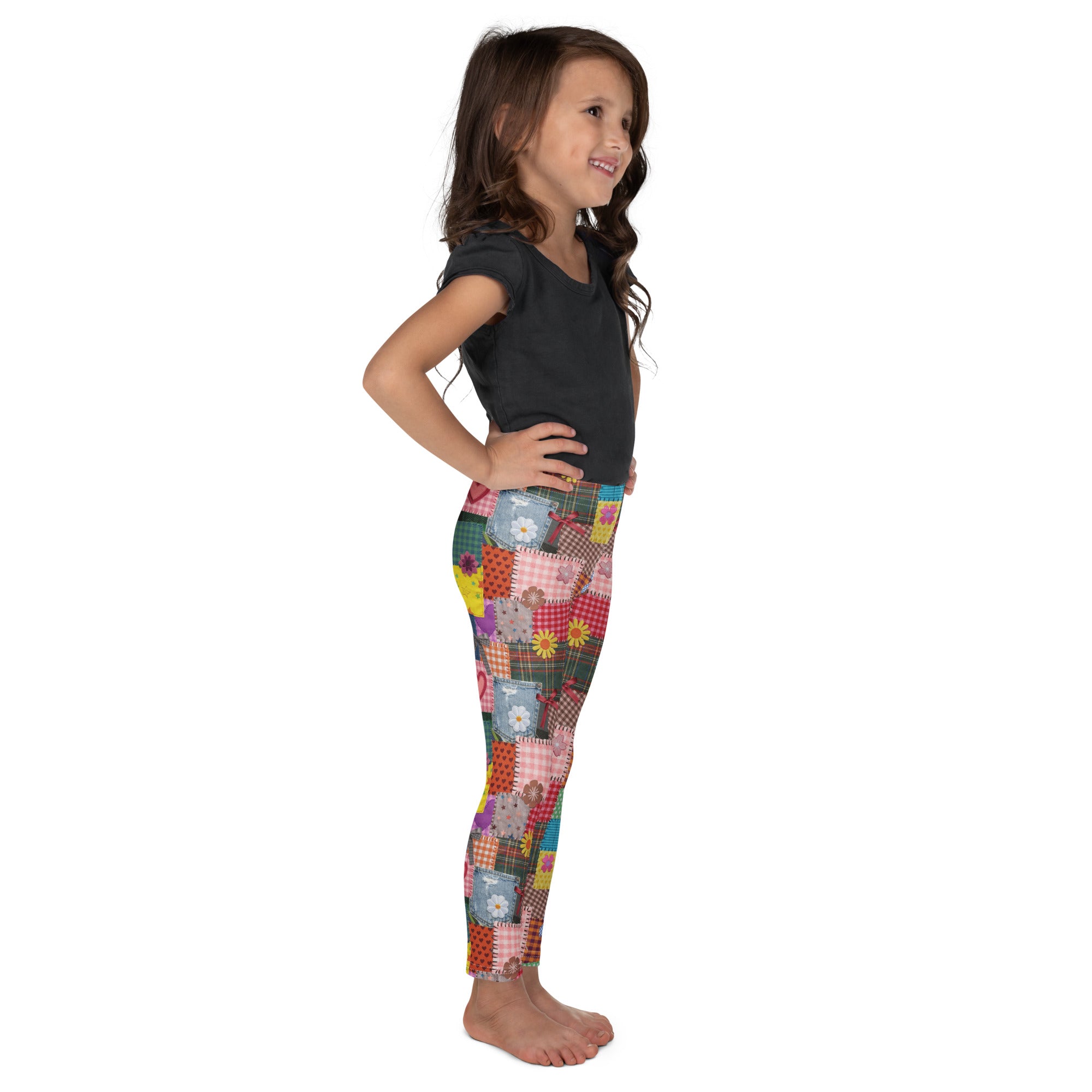 KIDS (2-8yrs) Active Stretch Leggings - 'Perfect Patchwork'
