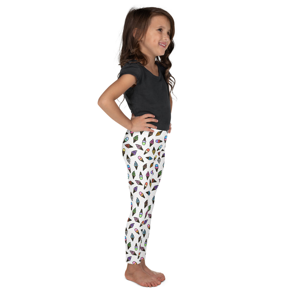 KIDS (2-8yrs) Active Stretch Leggings - 'Ice Cream' Leggings