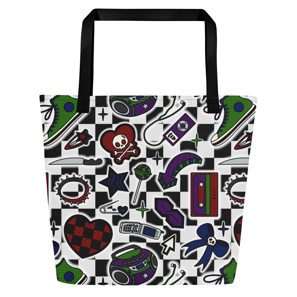 XL Tote Bag with Pocket - 'Not A Phase, Mom'