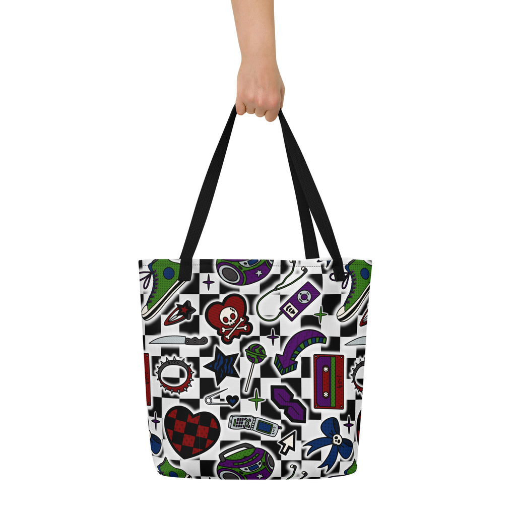 XL Tote Bag with Pocket - 'Not A Phase, Mom'
