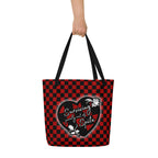 XL Tote Bag with Pocket - 'Surviving Purely Out of Spite'