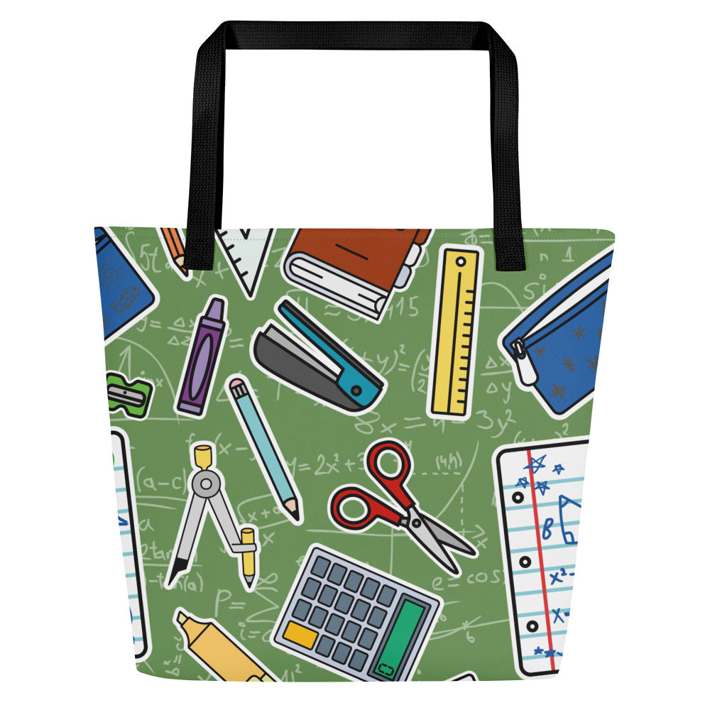 XL Tote Bag with Pocket - 'Teacher's Pet'