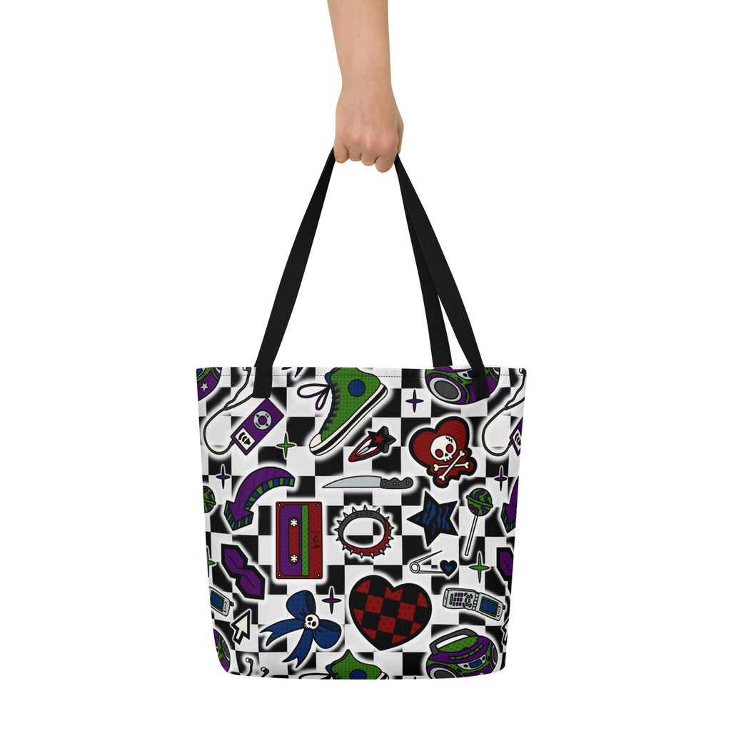 XL Tote Bag with Pocket - 'Not A Phase, Mom'