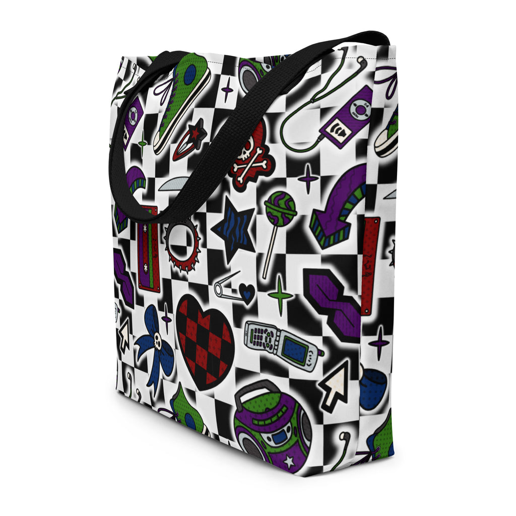 XL Tote Bag with Pocket - 'Not A Phase, Mom'