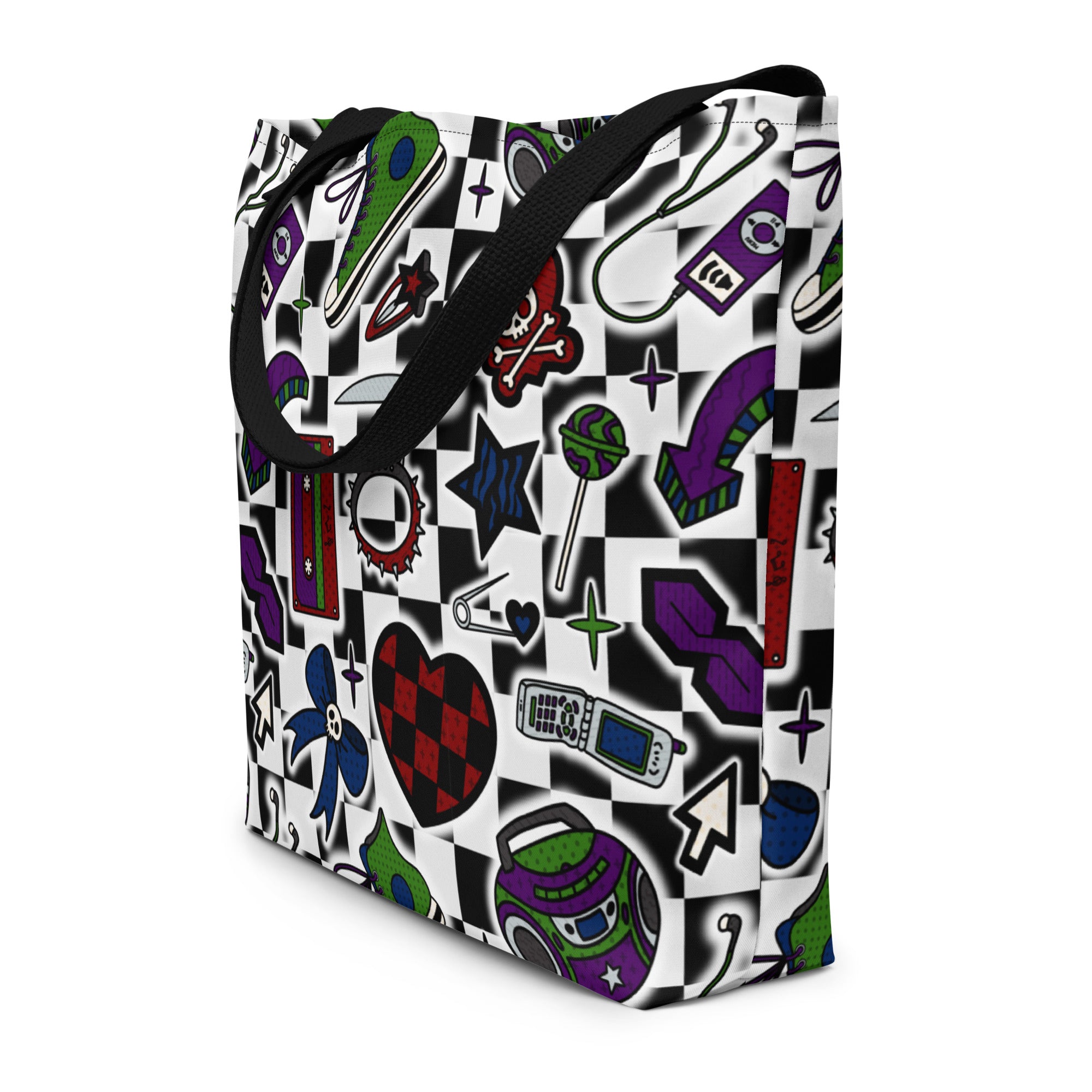 XL Tote Bag with Pocket - 'Not A Phase, Mom'