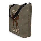 XL Tote Bag with Pocket - 'Dead Cute'