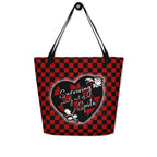 XL Tote Bag with Pocket - 'Surviving Purely Out of Spite'