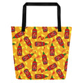 XL Tote Bag with Pocket - 'Neurospicy' Black
