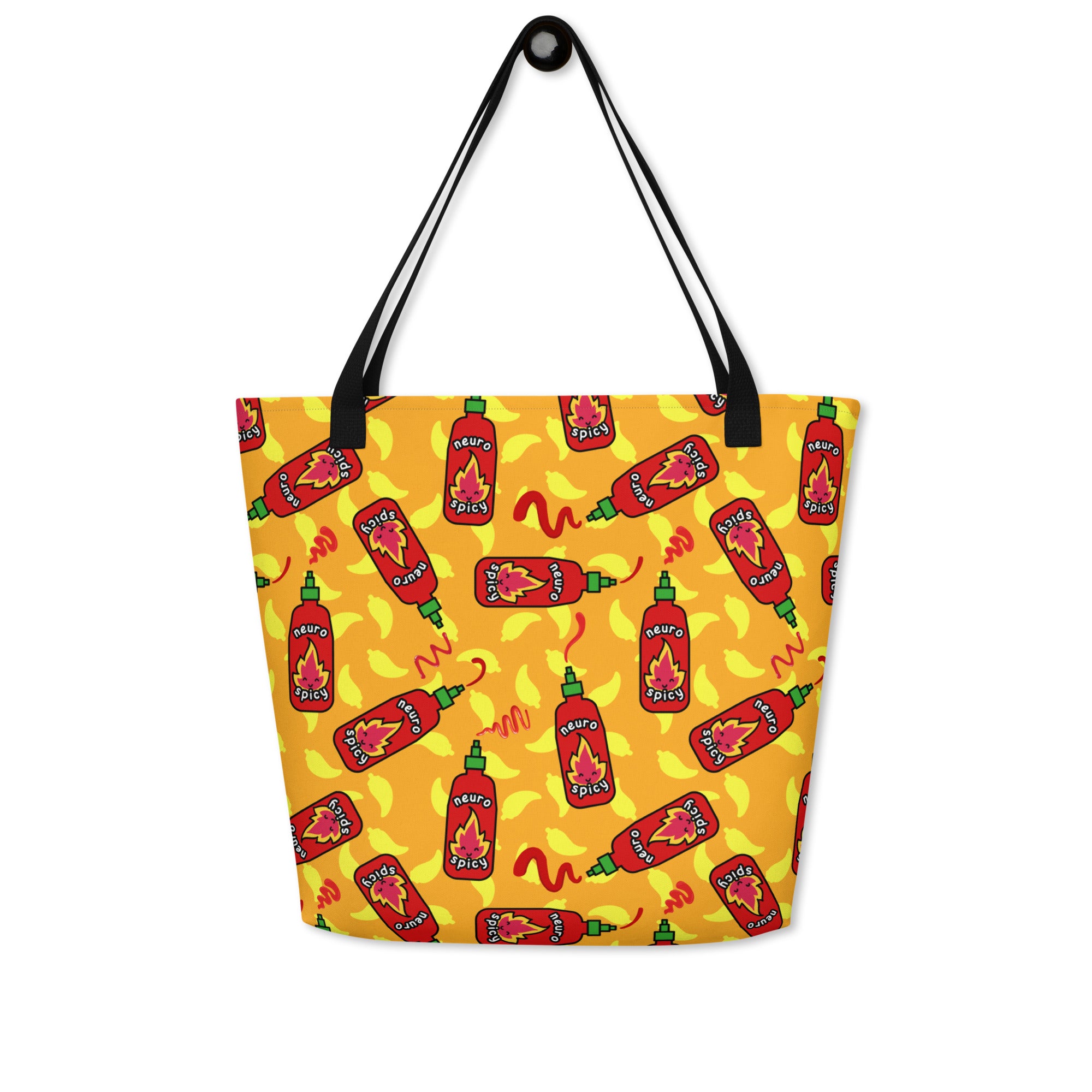 XL Tote Bag with Pocket - 'Neurospicy'