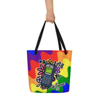 XL Tote Bag with Pocket - 'Text Me'