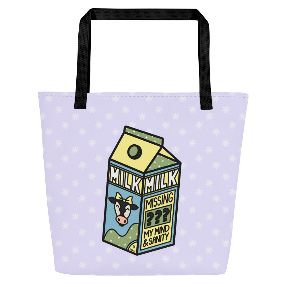 XL Tote Bag with Pocket - 'Got Milk?' Default Title