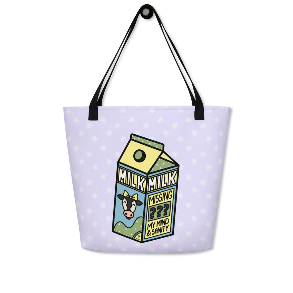 XL Tote Bag with Pocket - 'Got Milk?'