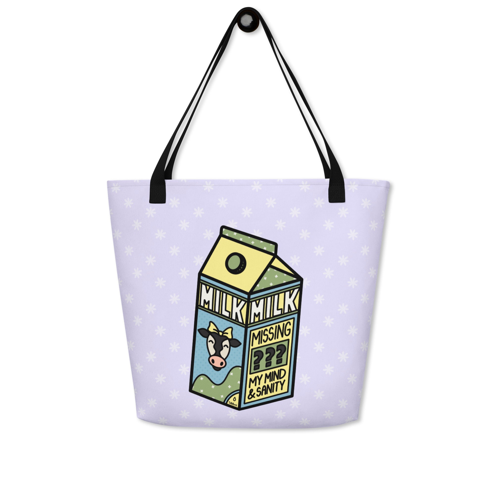 XL Tote Bag with Pocket - 'Got Milk?'