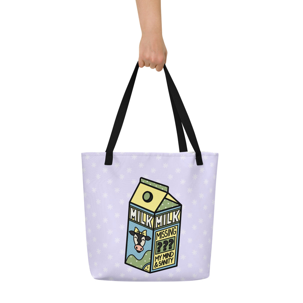 XL Tote Bag with Pocket - 'Got Milk?'