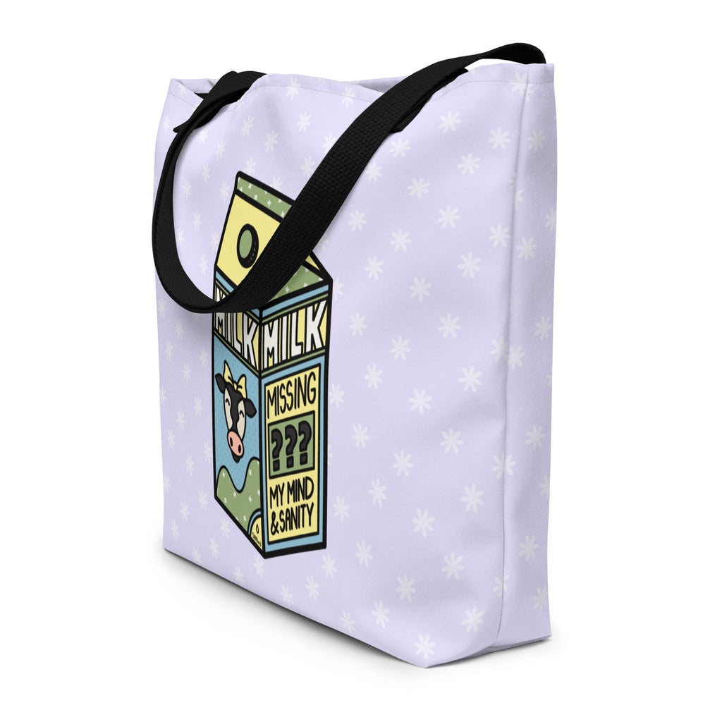 XL Tote Bag with Pocket - 'Got Milk?'