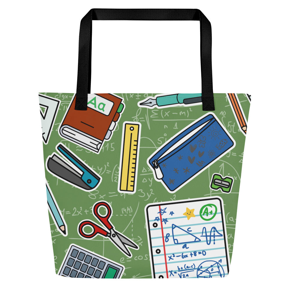 XL Tote Bag with Pocket - 'Teacher's Pet' Default Title