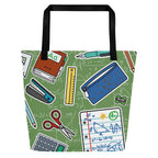 XL Tote Bag with Pocket - 'Teacher's Pet' Default Title