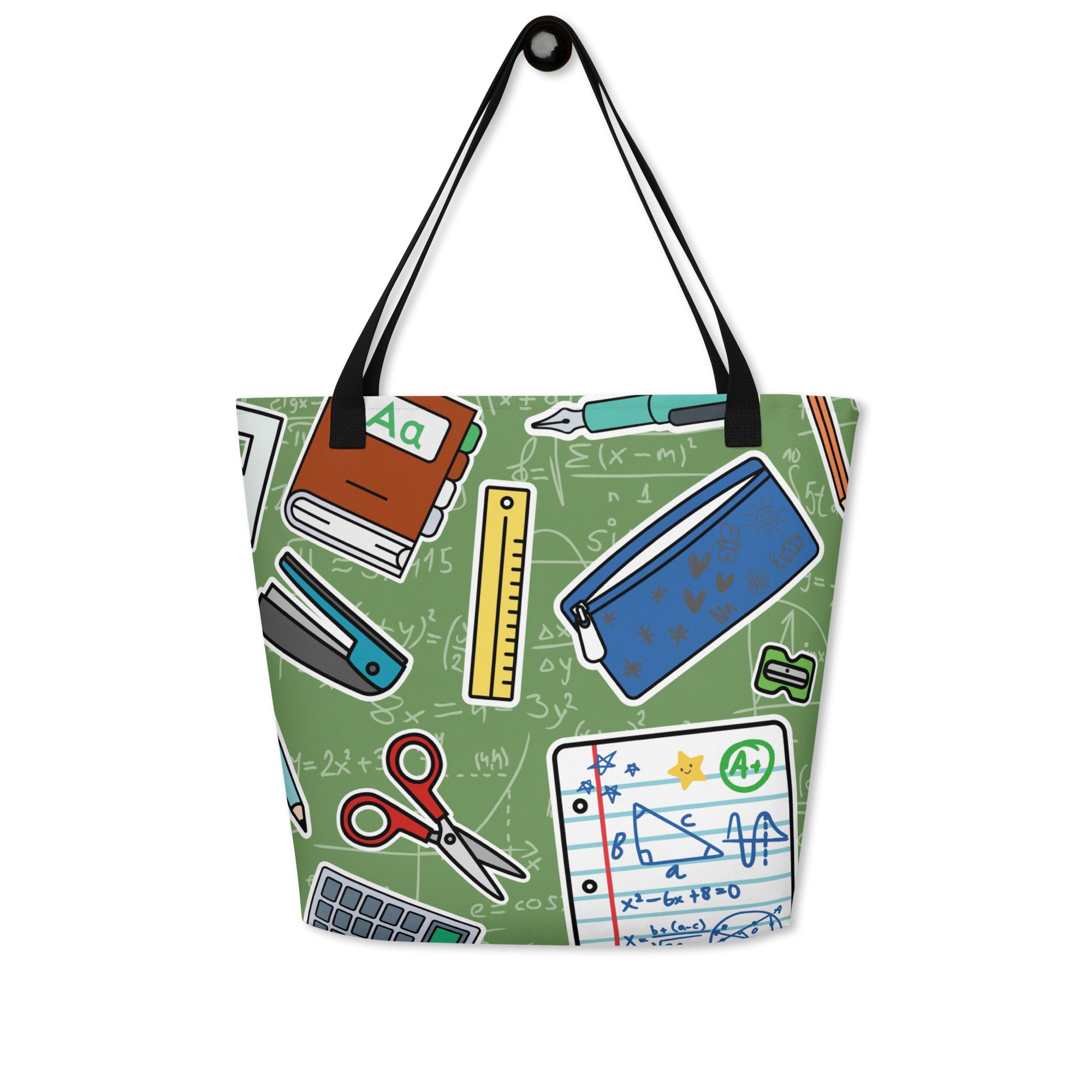 XL Tote Bag with Pocket - 'Teacher's Pet'