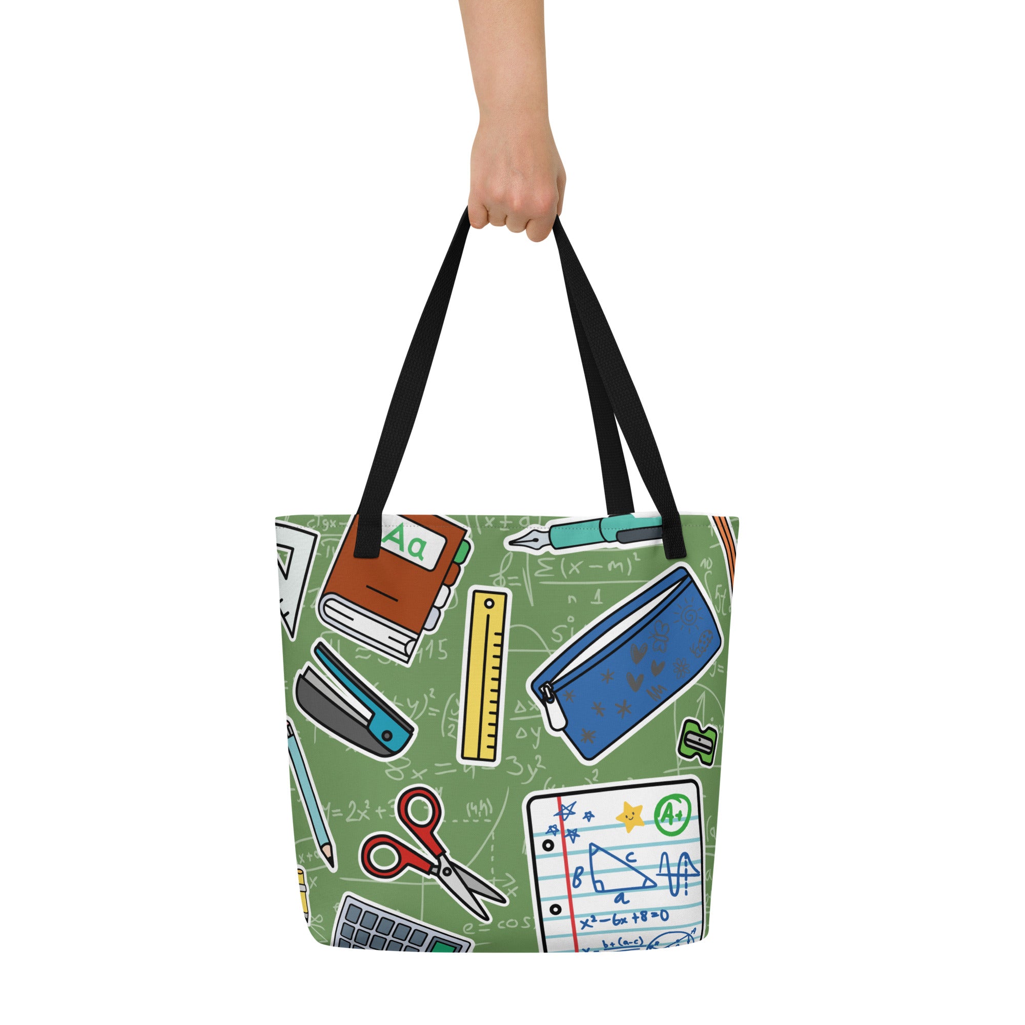 XL Tote Bag with Pocket - 'Teacher's Pet'