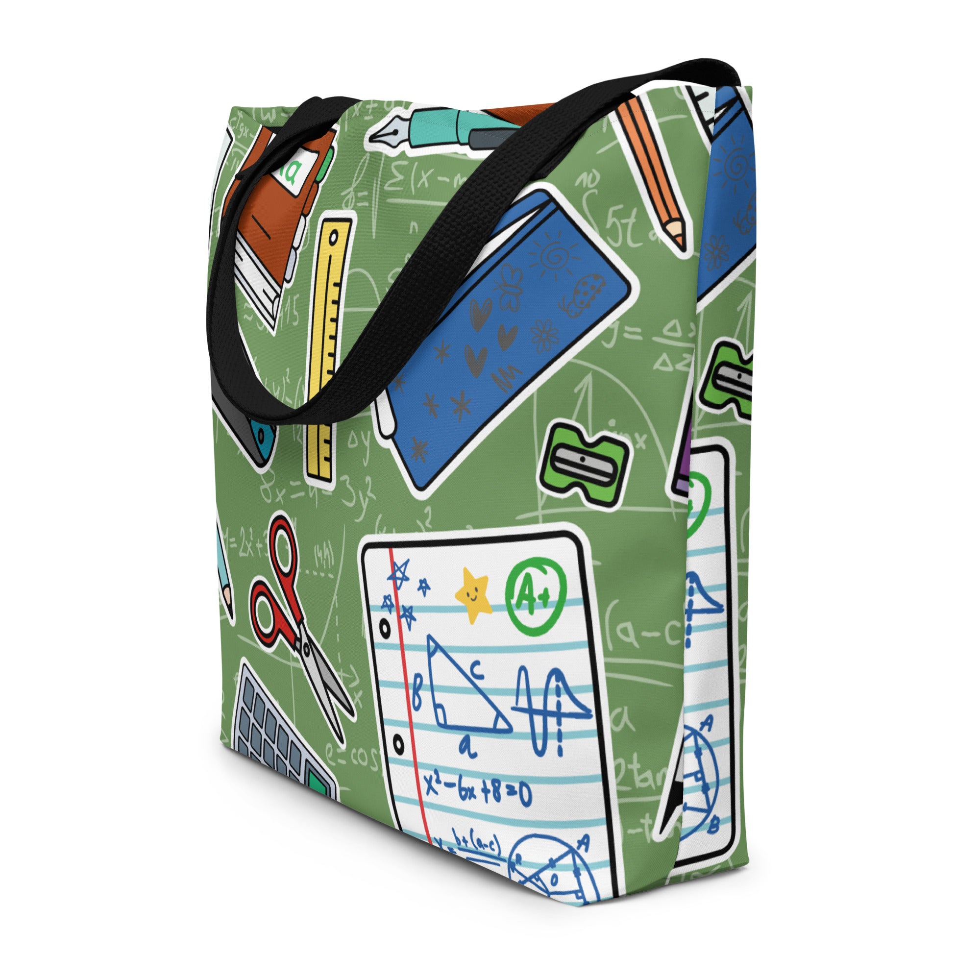XL Tote Bag with Pocket - 'Teacher's Pet'