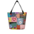 XL Tote Bag with Pocket - 'Perfect Patchwork'