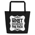 XL Tote Bag with Pocket - 'Cannot Stress This Enough' Default Title Tote Bag