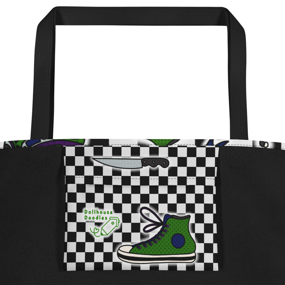 XL Tote Bag with Pocket - 'Not A Phase, Mom'
