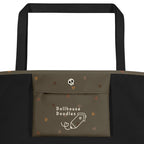 XL Tote Bag with Pocket - 'Dead Cute'