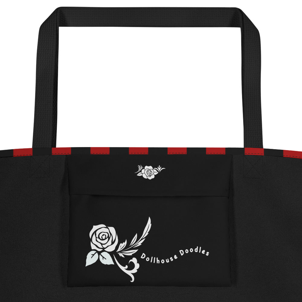 XL Tote Bag with Pocket - 'Surviving Purely Out of Spite'
