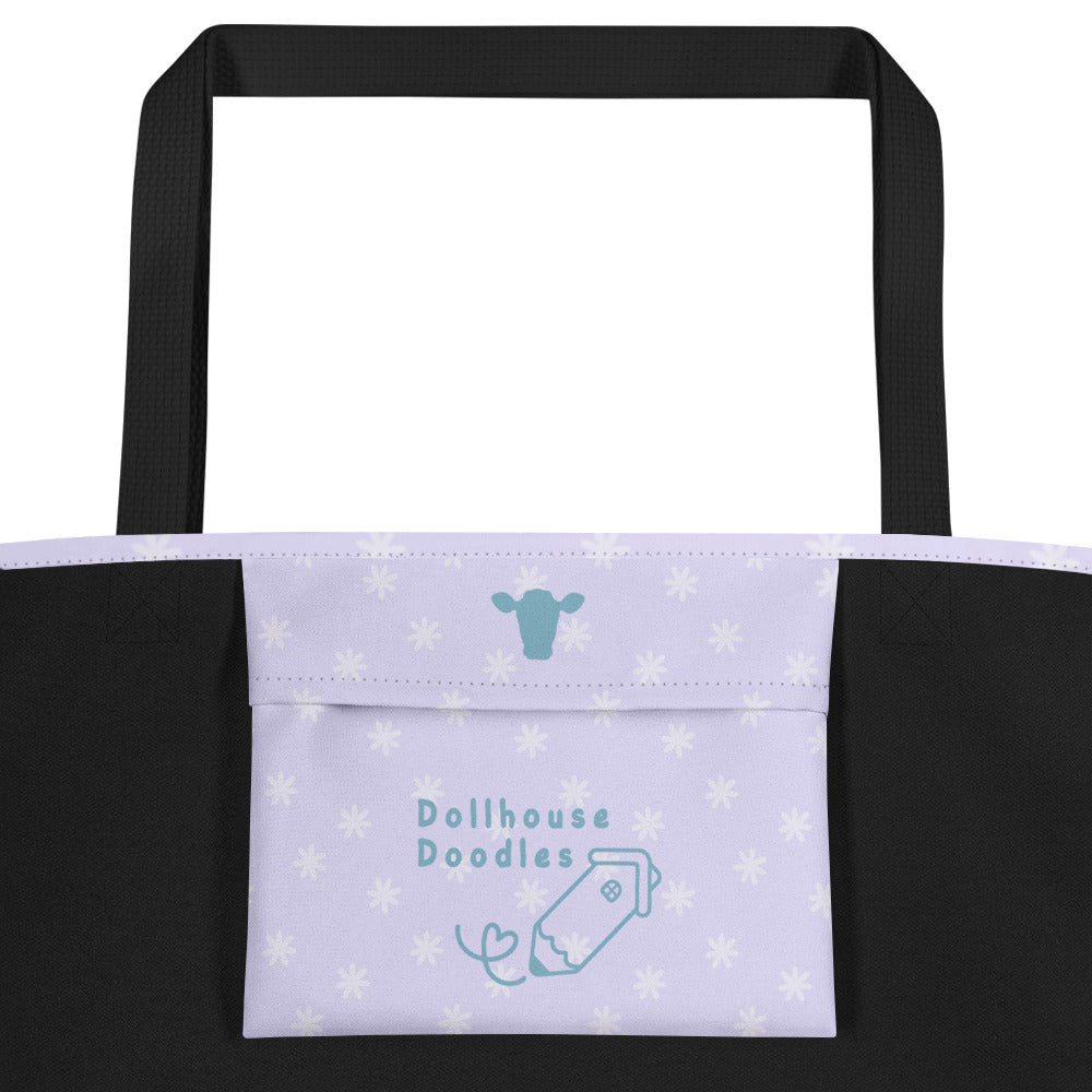 XL Tote Bag with Pocket - 'Got Milk?'