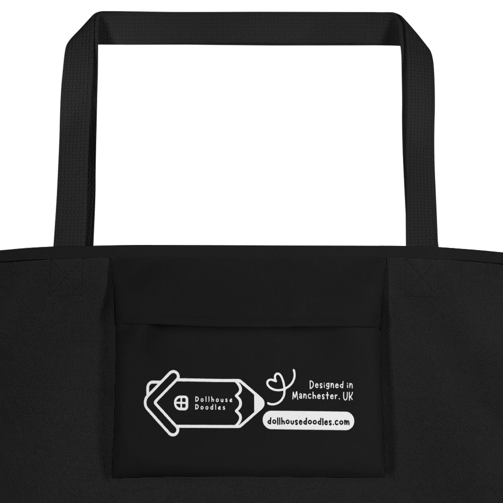 XL Tote Bag with Pocket - 'Cannot Stress This Enough' Tote Bag