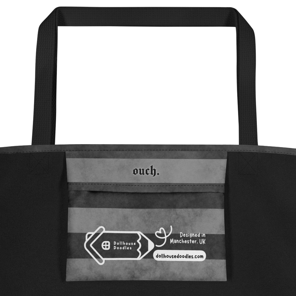 XL Tote Bag with Pocket - 'Pain Meds' Tote Bag