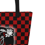 XL Tote Bag with Pocket - 'Surviving Purely Out of Spite'