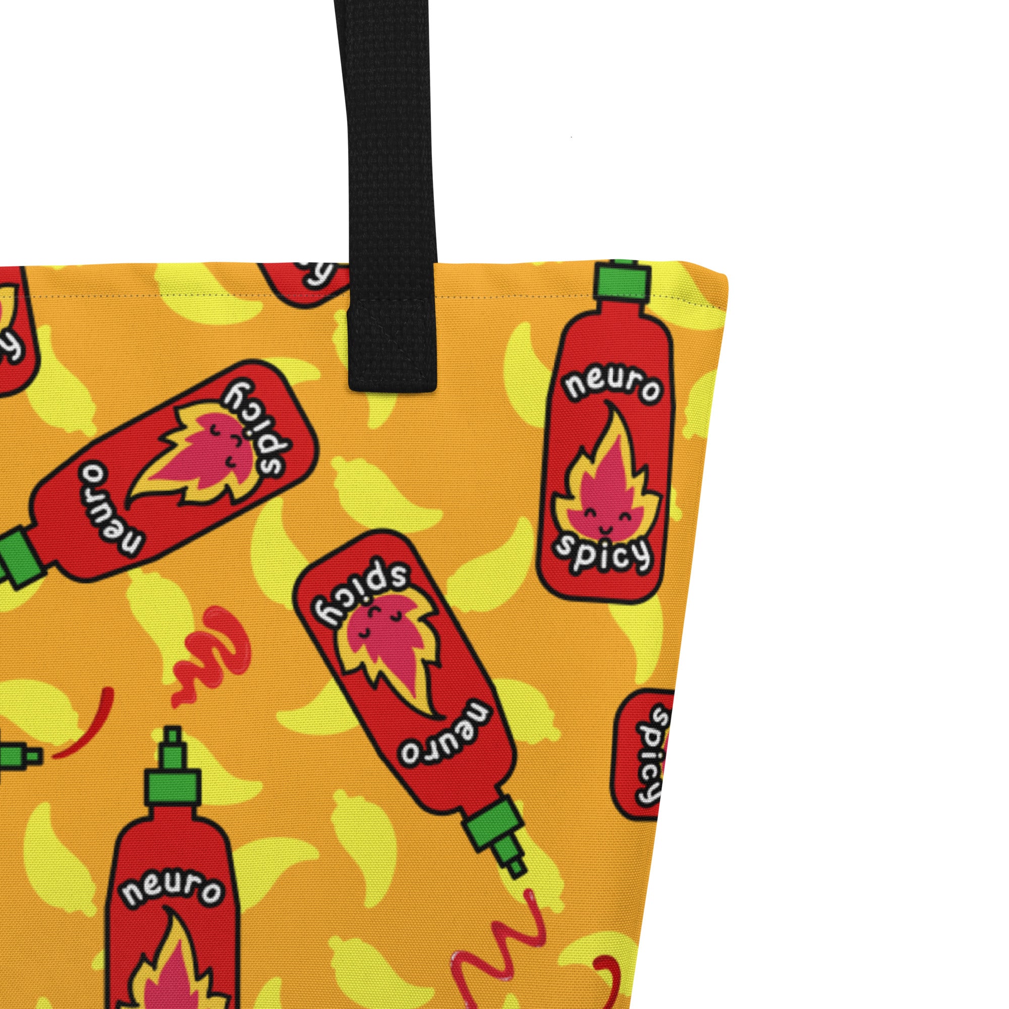XL Tote Bag with Pocket - 'Neurospicy'