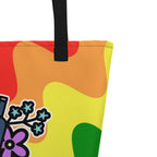 XL Tote Bag with Pocket - 'Text Me'