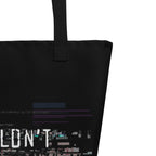 XL Tote Bag with Pocket - 'You Wouldn't Happen to Have a Cigarette' Tote Bag