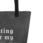 XL Tote Bag with Pocket - 'Pain Meds' Tote Bag