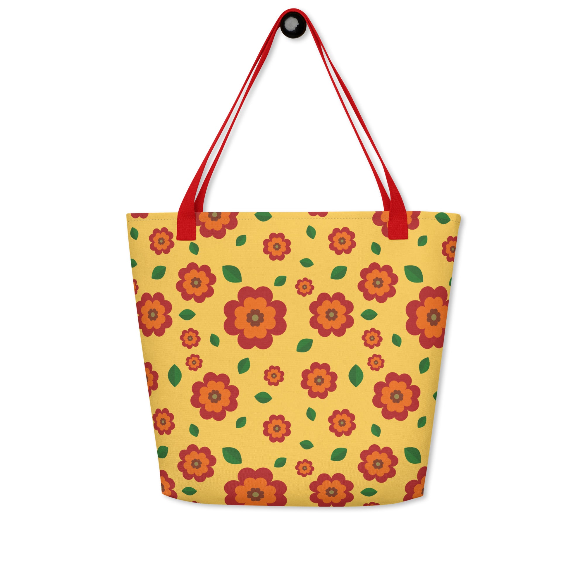 XL Tote Bag with Pocket - 'Petal Pop'