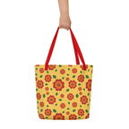 XL Tote Bag with Pocket - 'Petal Pop'