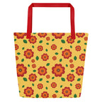 XL Tote Bag with Pocket - 'Petal Pop'