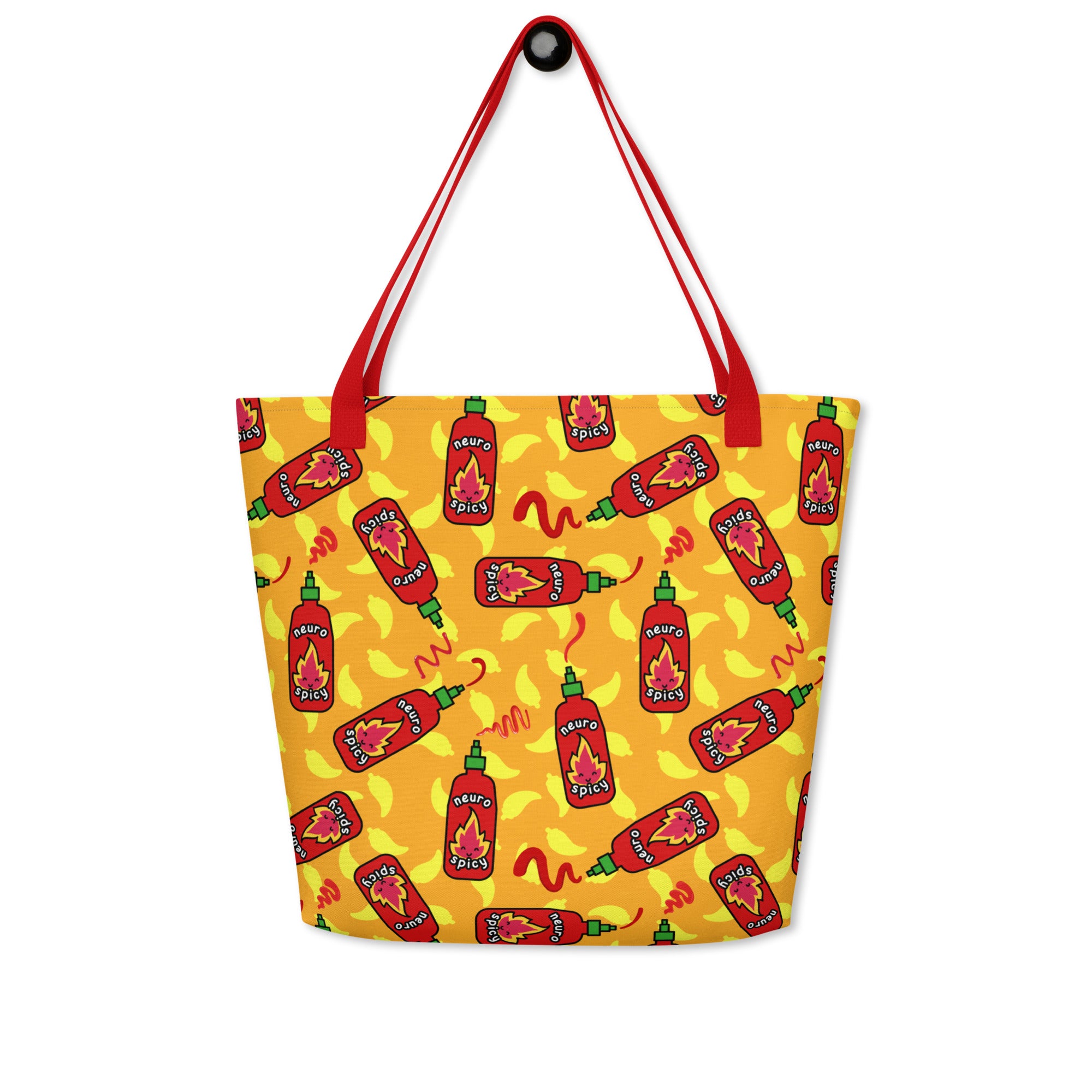 XL Tote Bag with Pocket - 'Neurospicy'