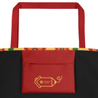 XL Tote Bag with Pocket - 'Petal Pop'