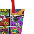 XL Tote Bag with Pocket - 'Comic Chaos'