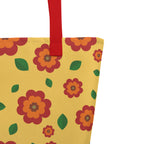 XL Tote Bag with Pocket - 'Petal Pop'